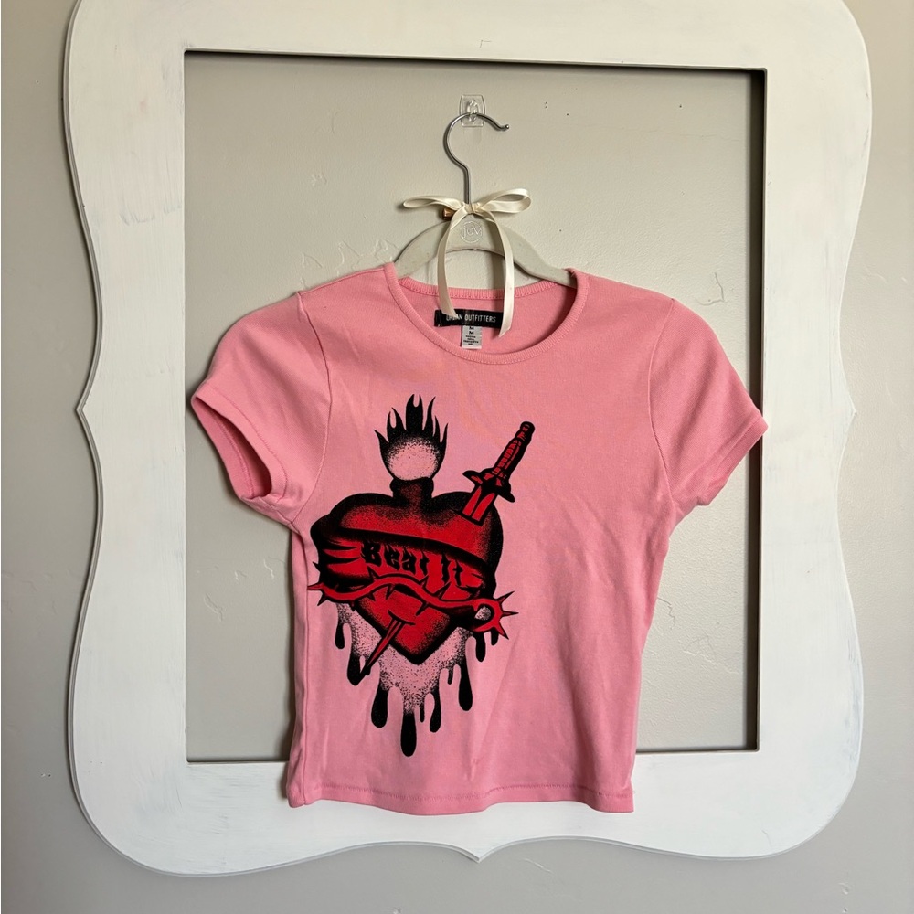 UO Hot Pink “Brat” Baby Tee | Y2K Baddie Energy